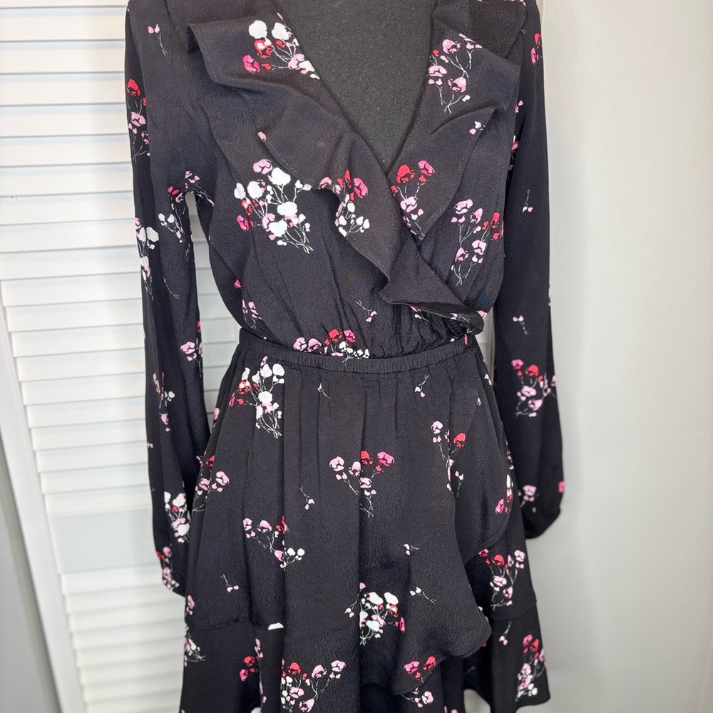 Express Floral Black Dress